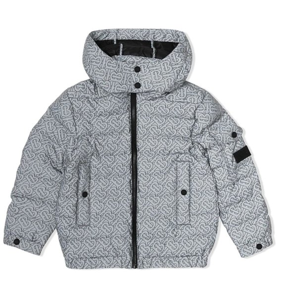 Burberry Baby Reflective TB Jacket w/ detachable hoodie
